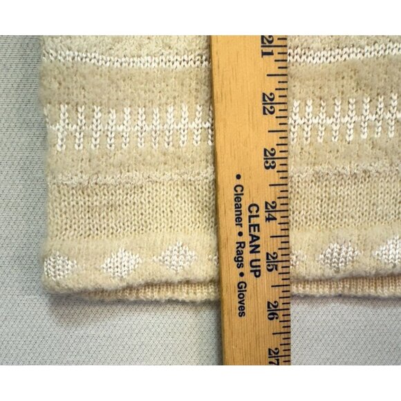 Christopher & Banks Womens Preppy Wool Blend Striped Sweater Size S Ivory Cream - Picture 6 of 13